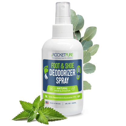 4oz Natural Foot & Shoe Deodorizer Spray - Mint *2-Pack