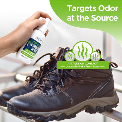 4oz Natural Foot & Shoe Deodorizer Spray - Mint *2-Pack